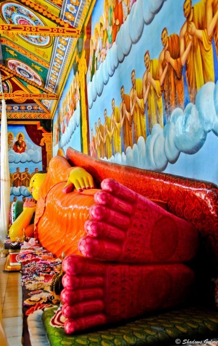 Reclining Buddha at Abhayagiri Stupa
