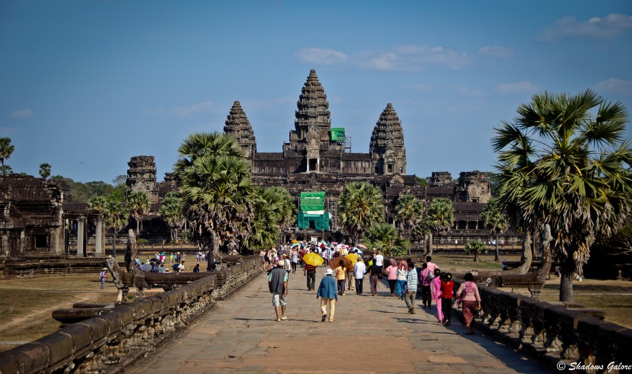 Angkor Wat as seen from the Entrance Angkor Wat as seen from the Entrance