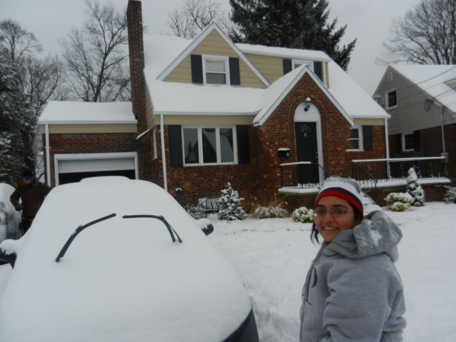 My First Snow..:) Beautiful Times in US - New Jersey 1