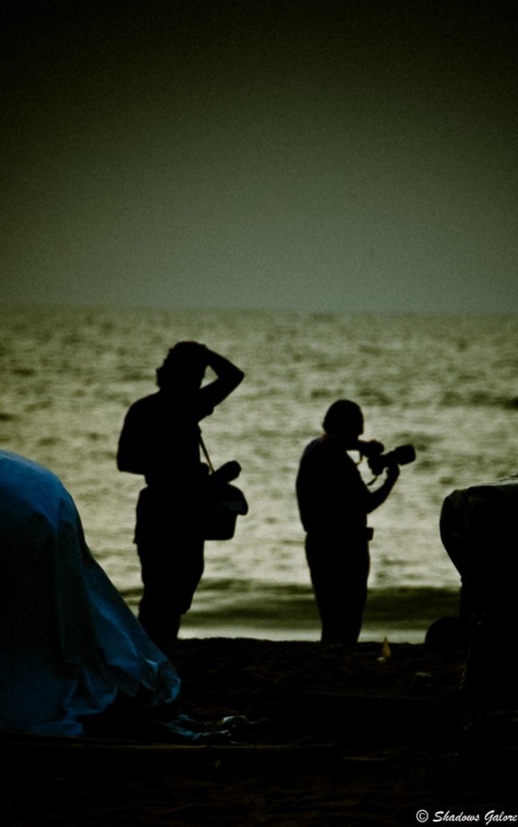 Chennai-scape: Silhouettes at Marina Beach 5